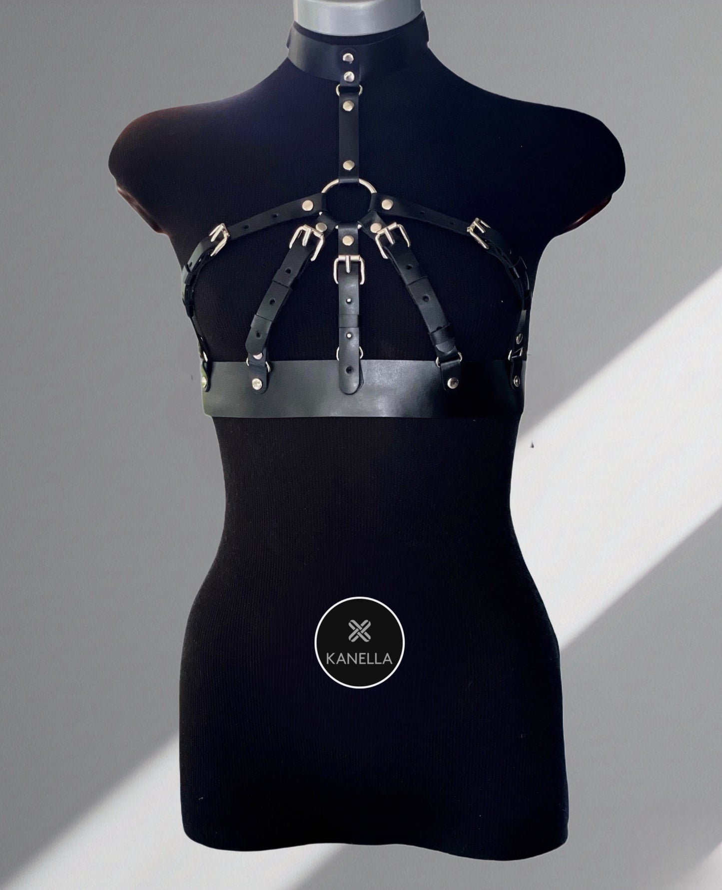 Calypso Choker Harness - Kanella Leather