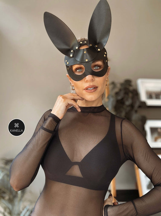 Kanella Leather Elektra Leather Rabbit Mask