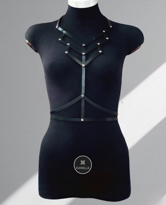 Penthesilea Choker Harness - Kanella Leather