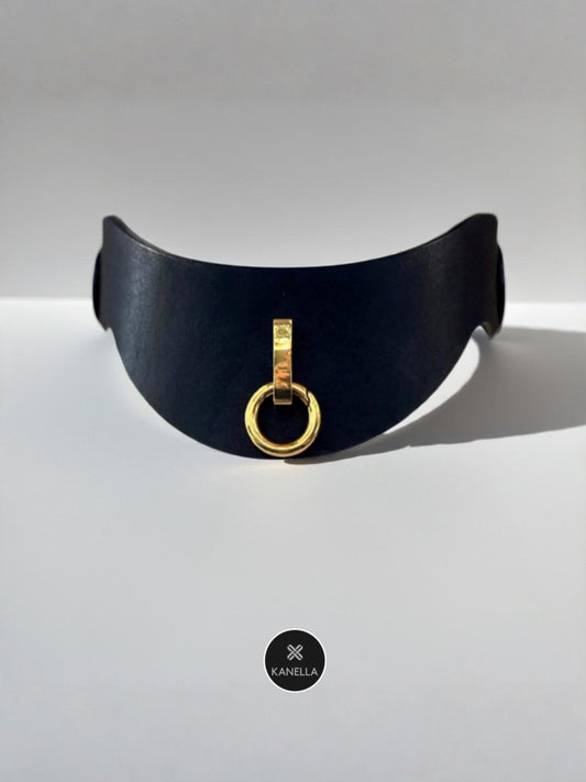 Gianna leather Choker - kanella leather