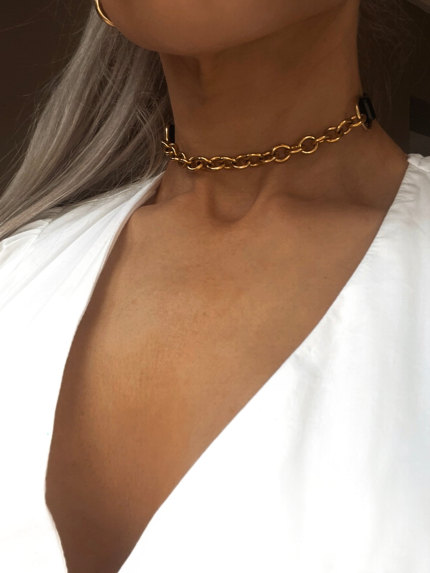 Sibyl choker - kanella leather