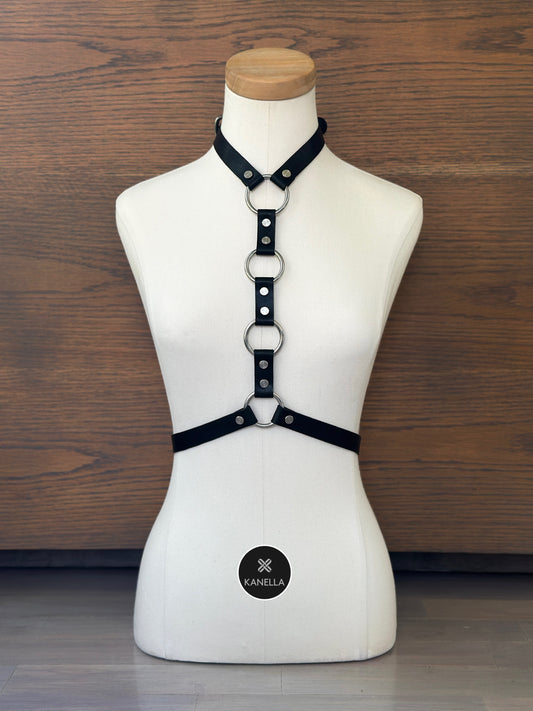Xyla Choker Harness - Kanella Leather