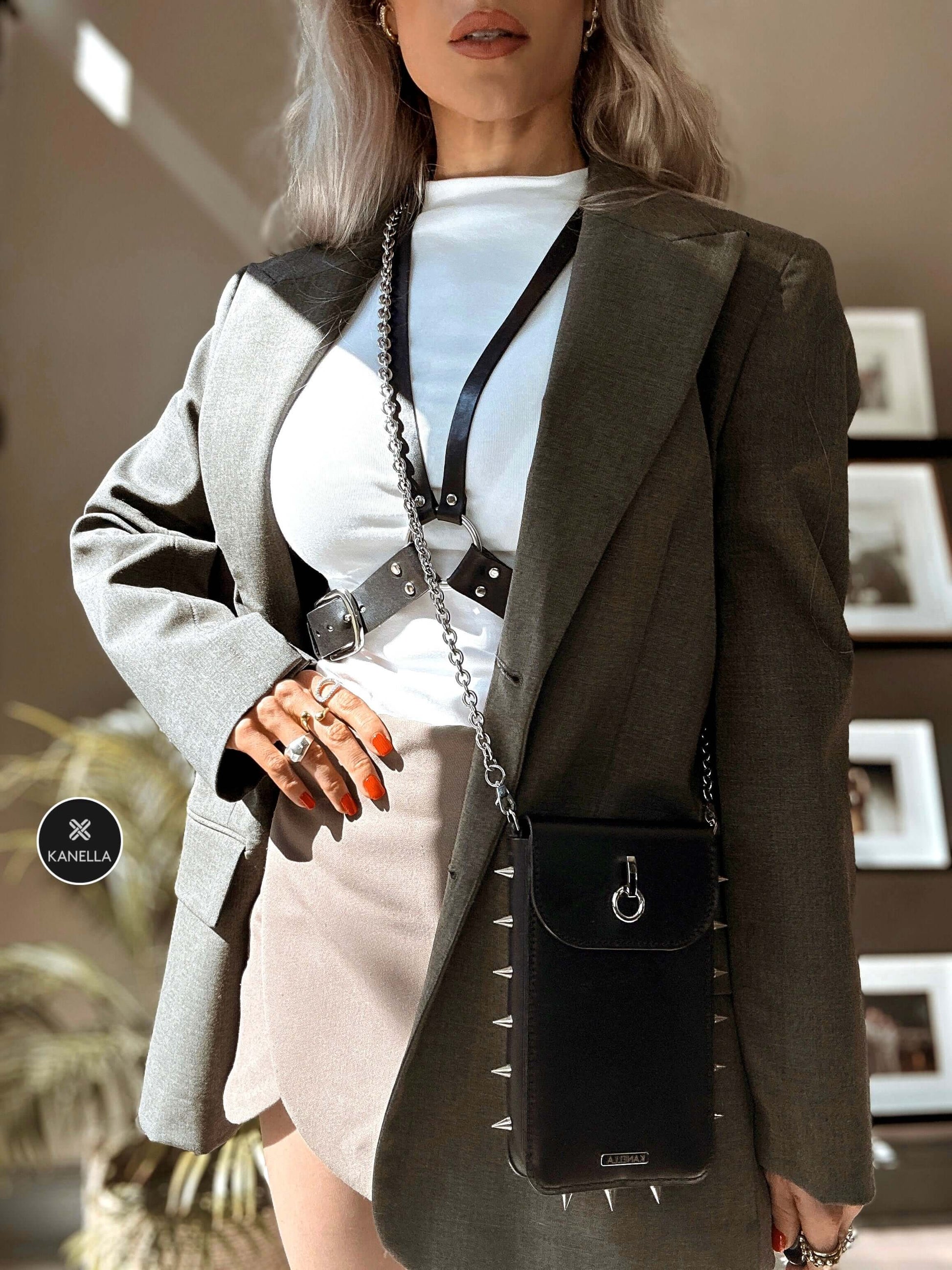 Xanthe Leather Crossbody Bag
