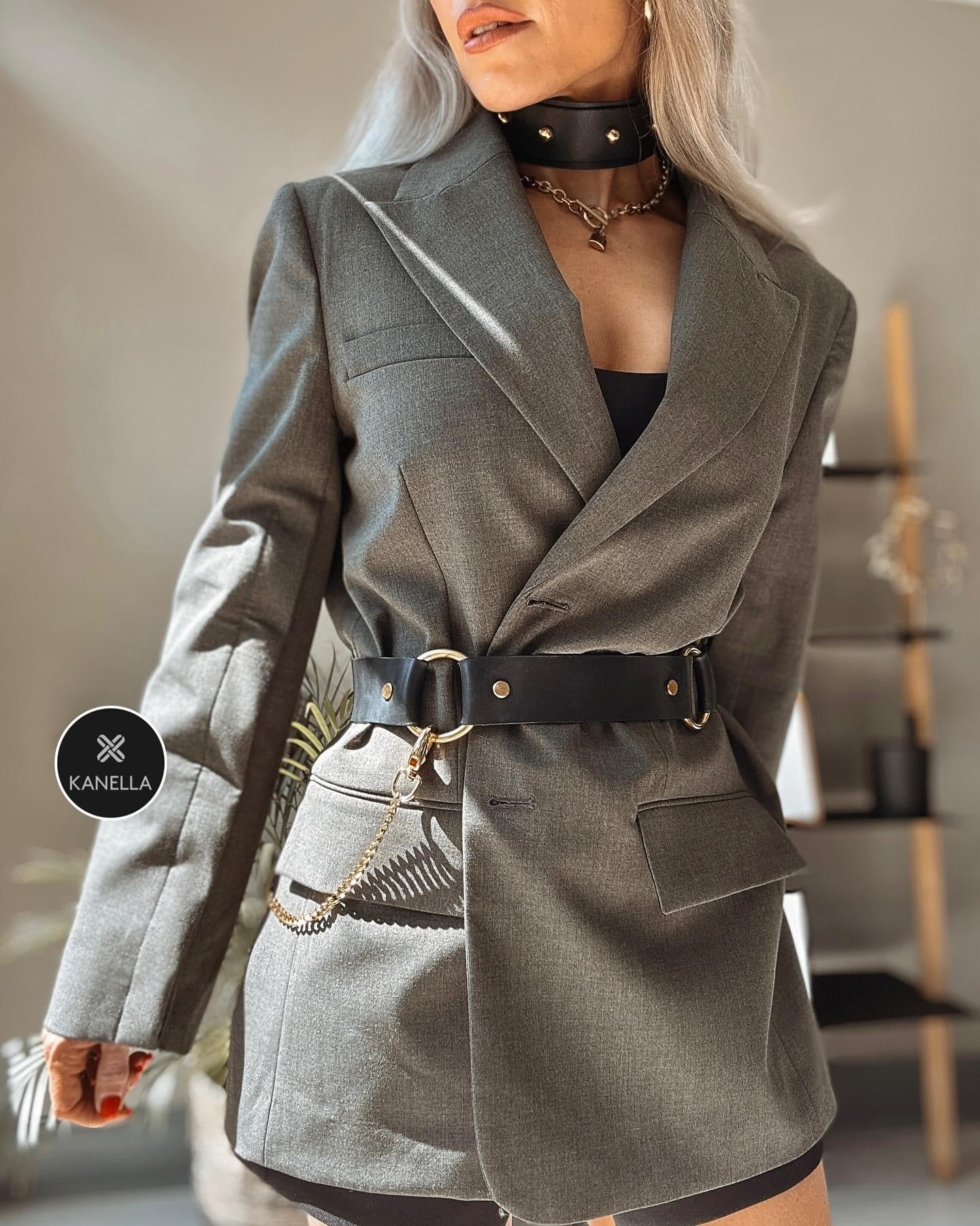 Alkestis Leather Waist Belt - Kanella Leather