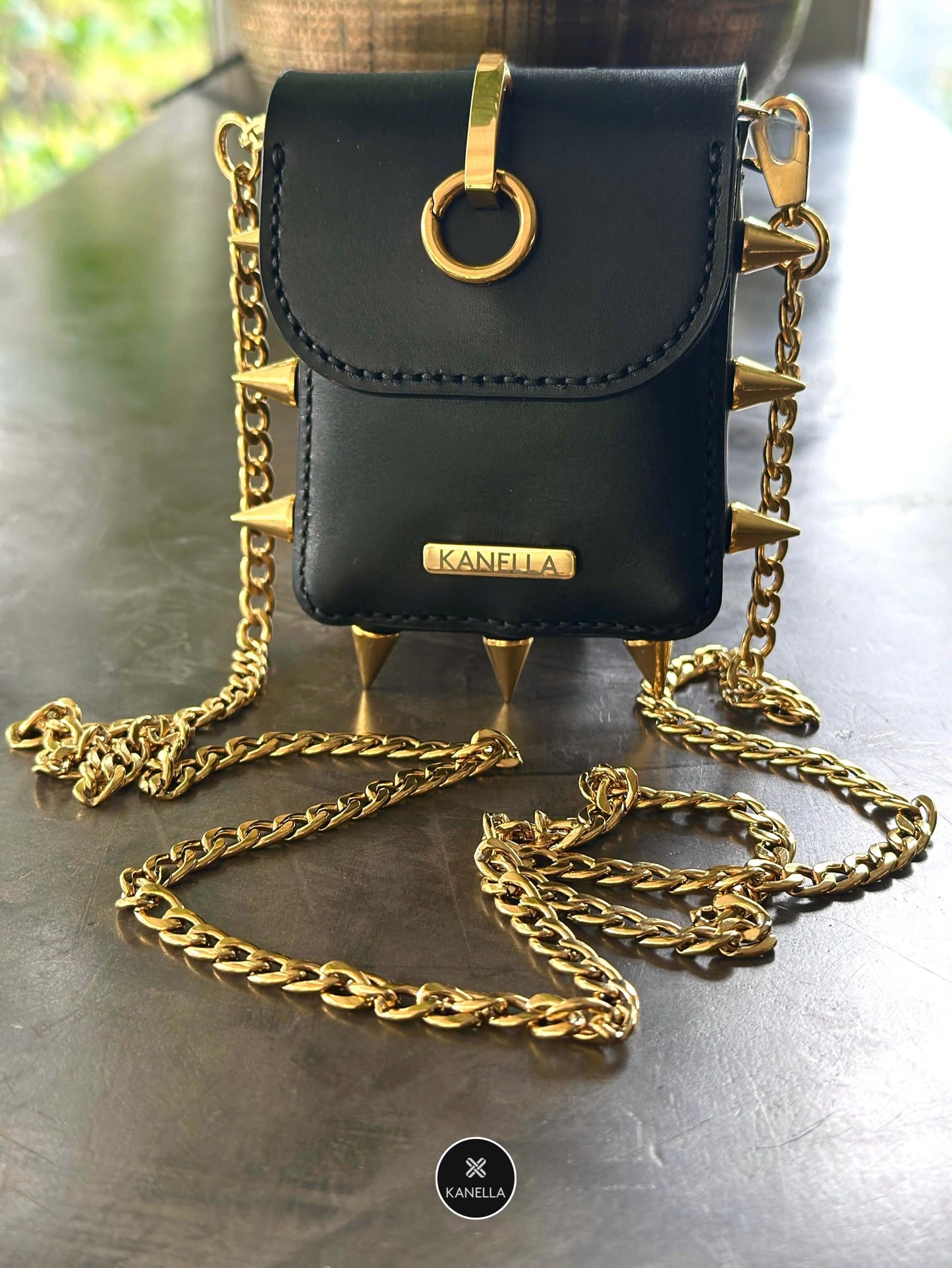 Dione Leather Crossbody Coin Purse