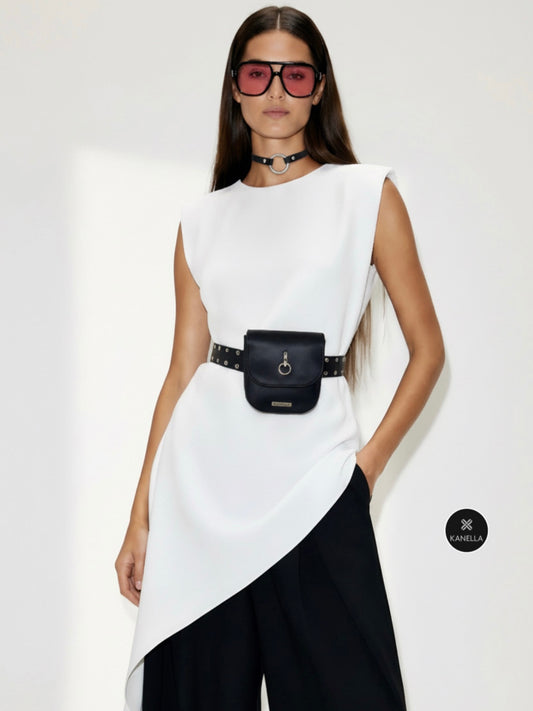 Vasia Leather Belt Bag - Kanella Leather