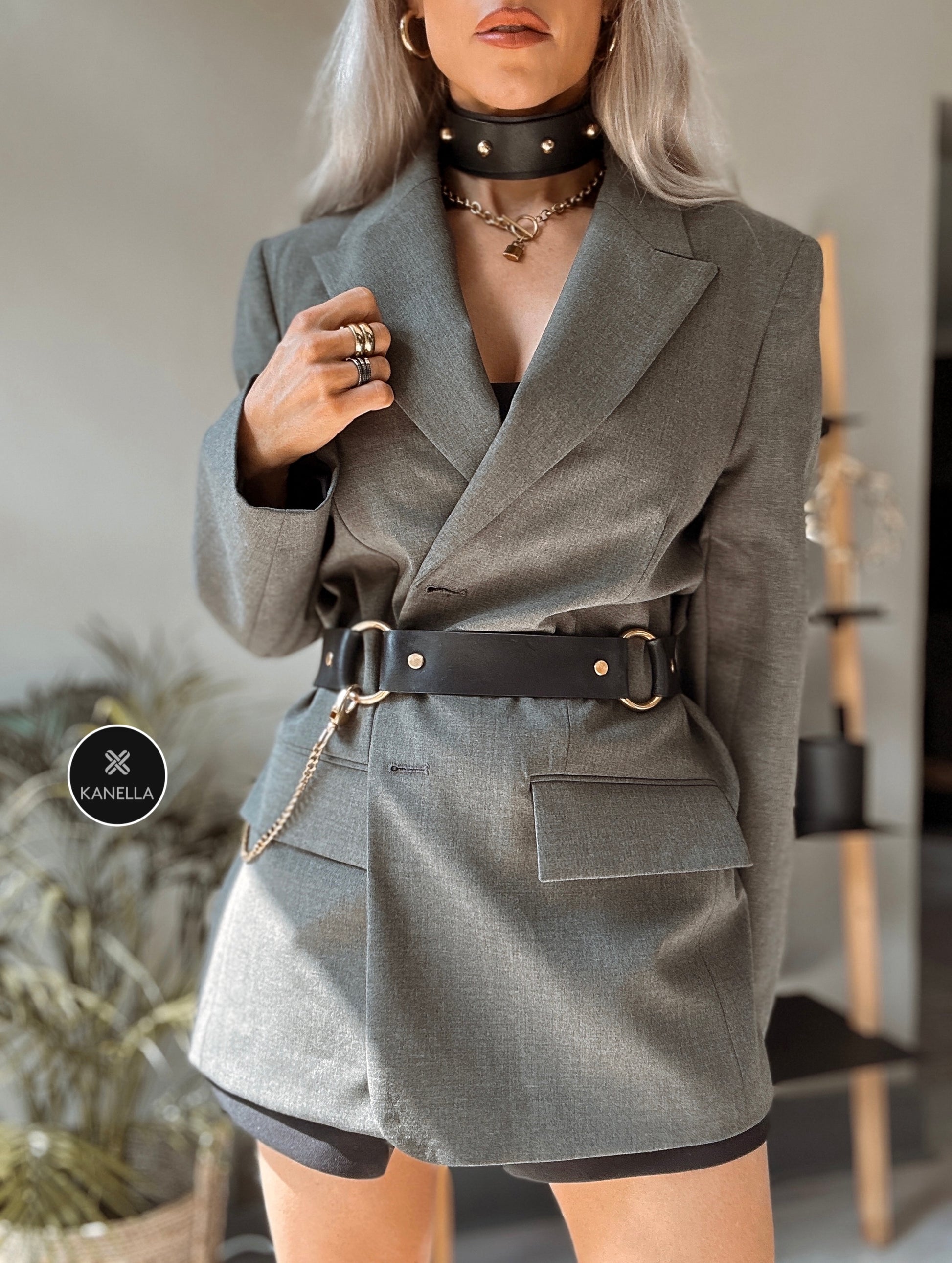 Alkestis Leather Waist Belt - Kanella Leather