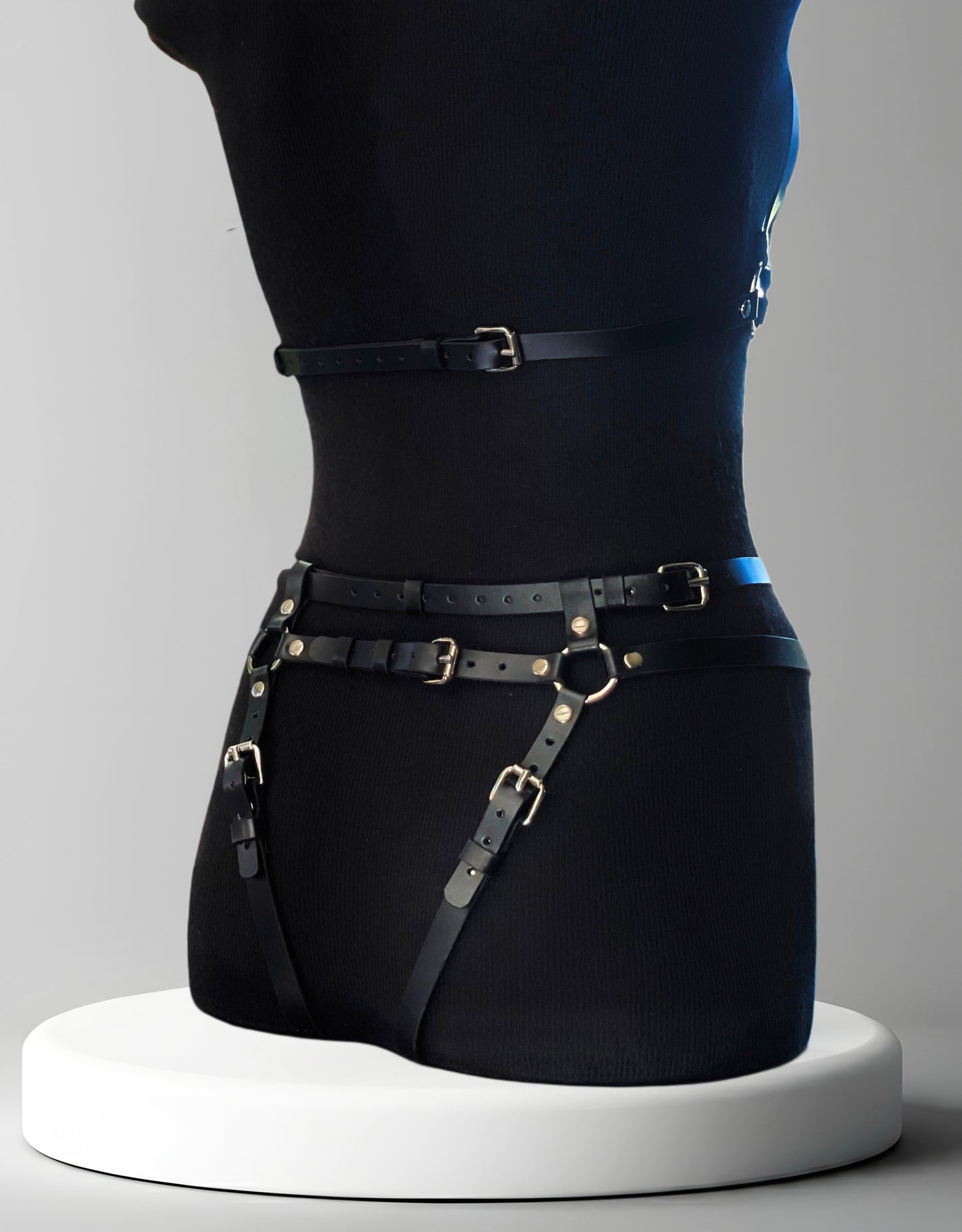 Sapphira Full Body Harness - Kanella Leather