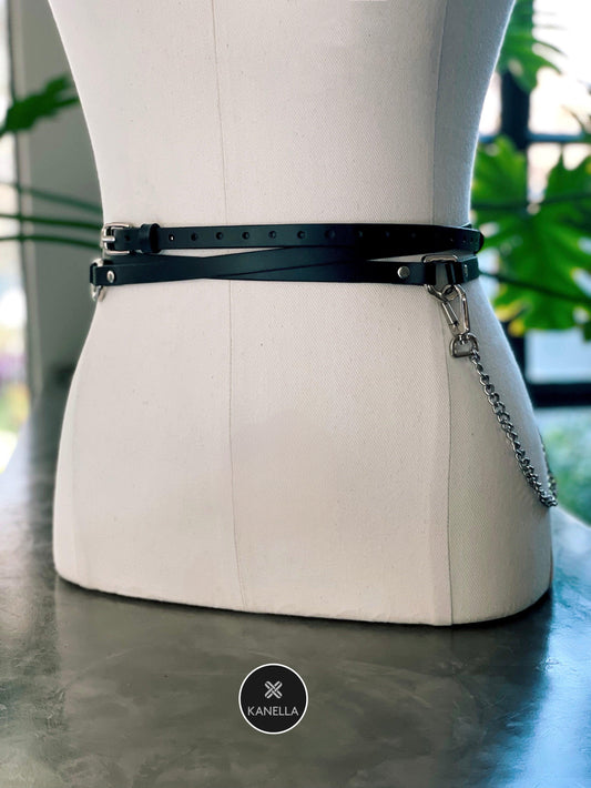 Petite Ares Waist Belt - Kanella Leather