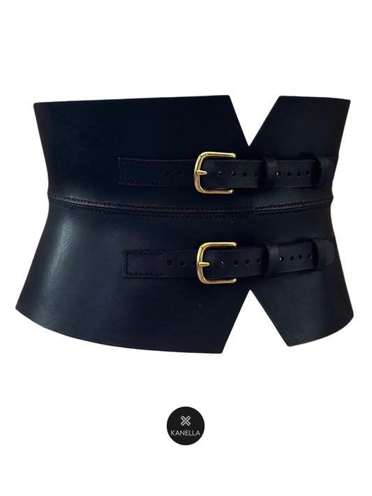 Antigone Leather Corset Belt - Kanella Leather