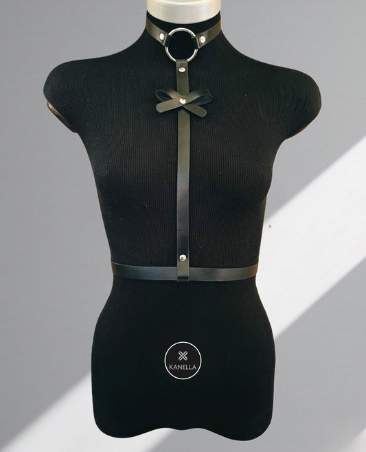 Athena Choker Harness - Kanella Leather