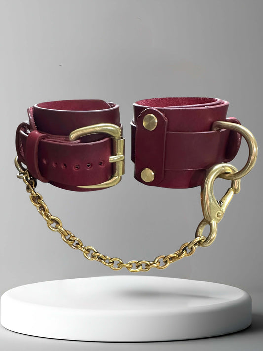 Kanella Leather Athanasia Leather Ankle Cuffs