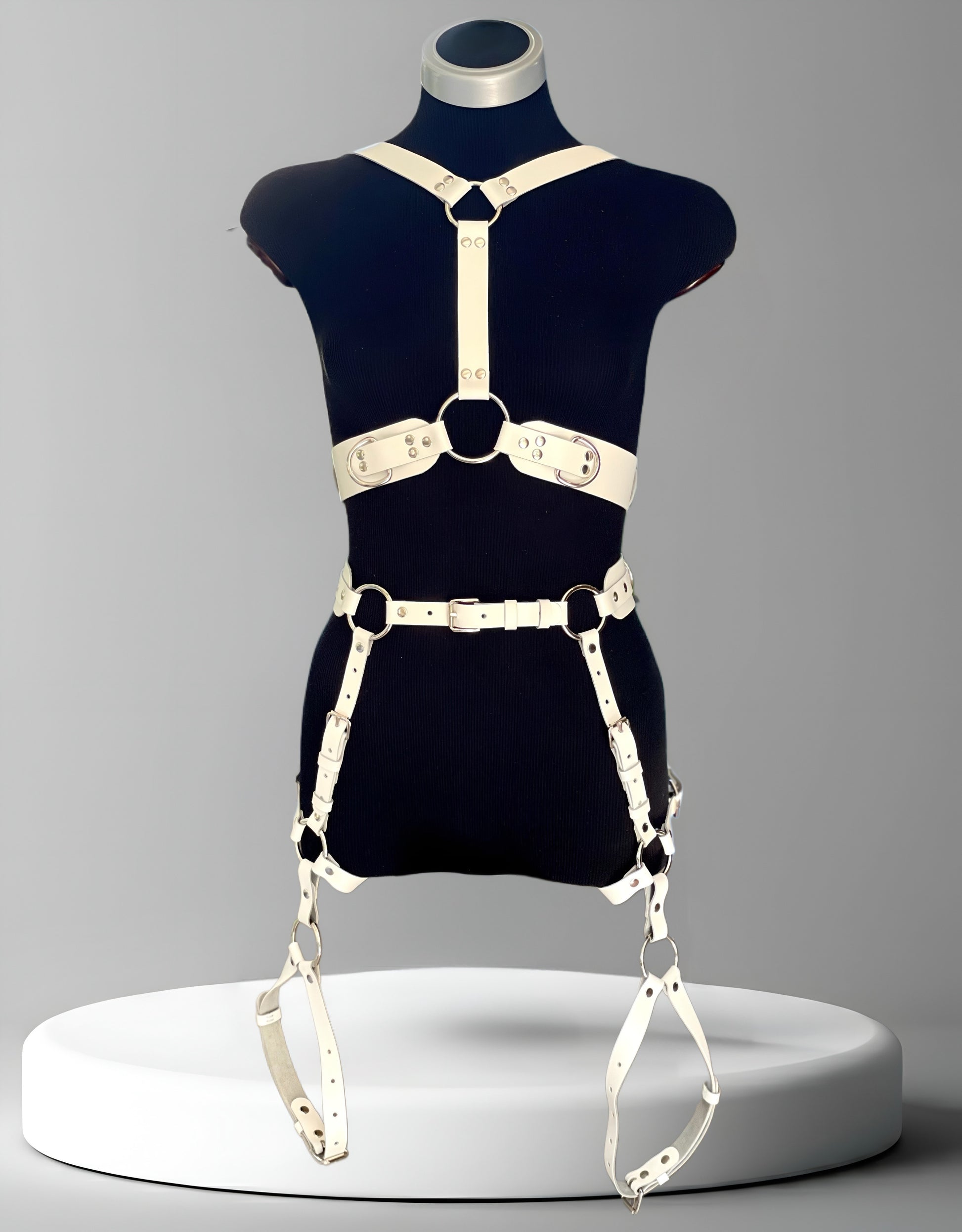 Kanella Leather Allegra Full Body Leather Harness