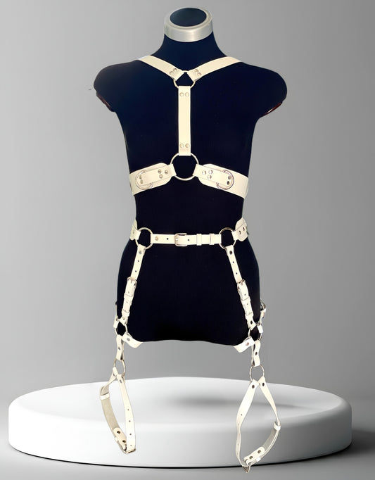 Kanella Leather Allegra Full Body Leather Harness