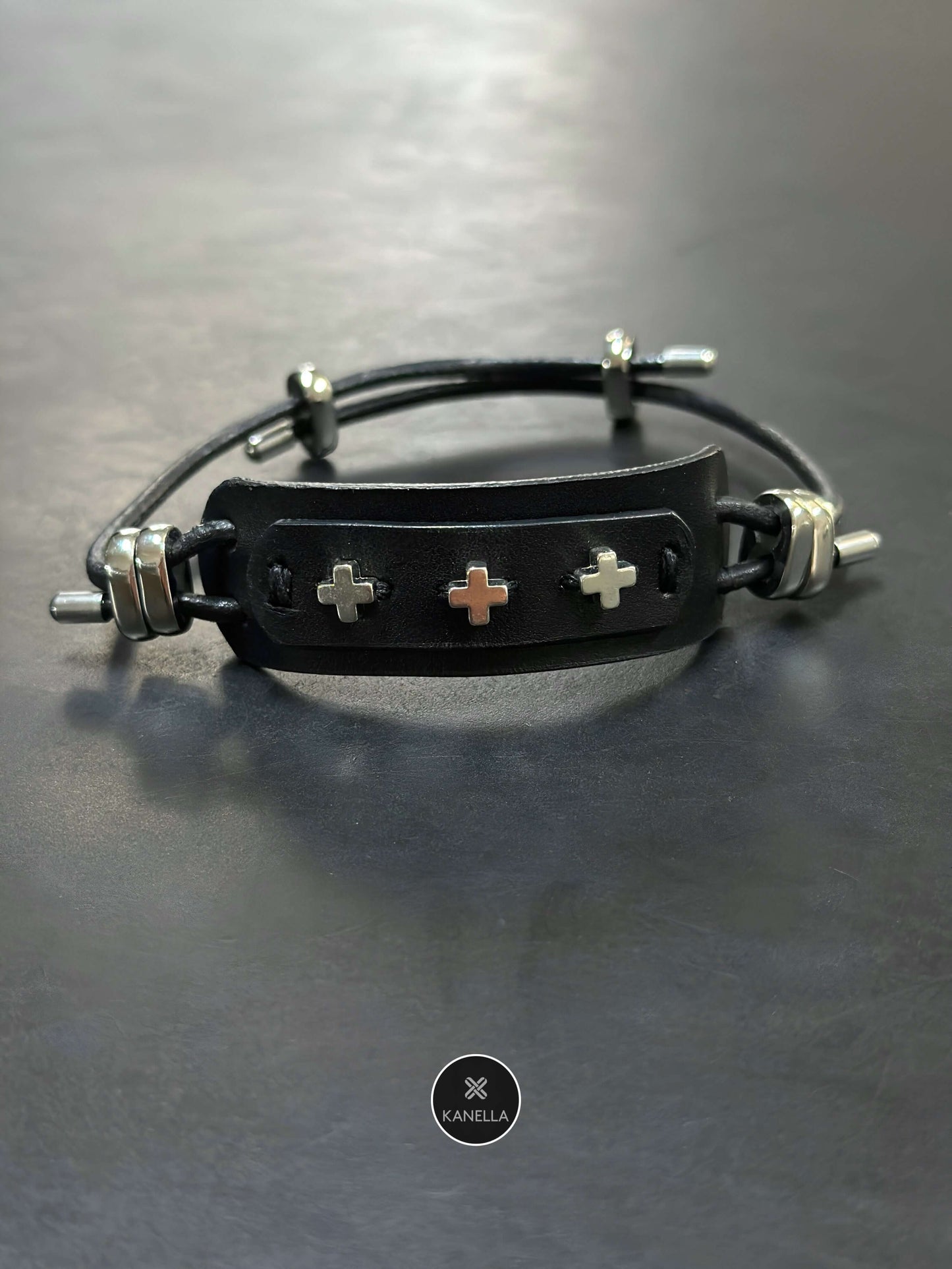 Anemone leather bracelet - Kanella Leather