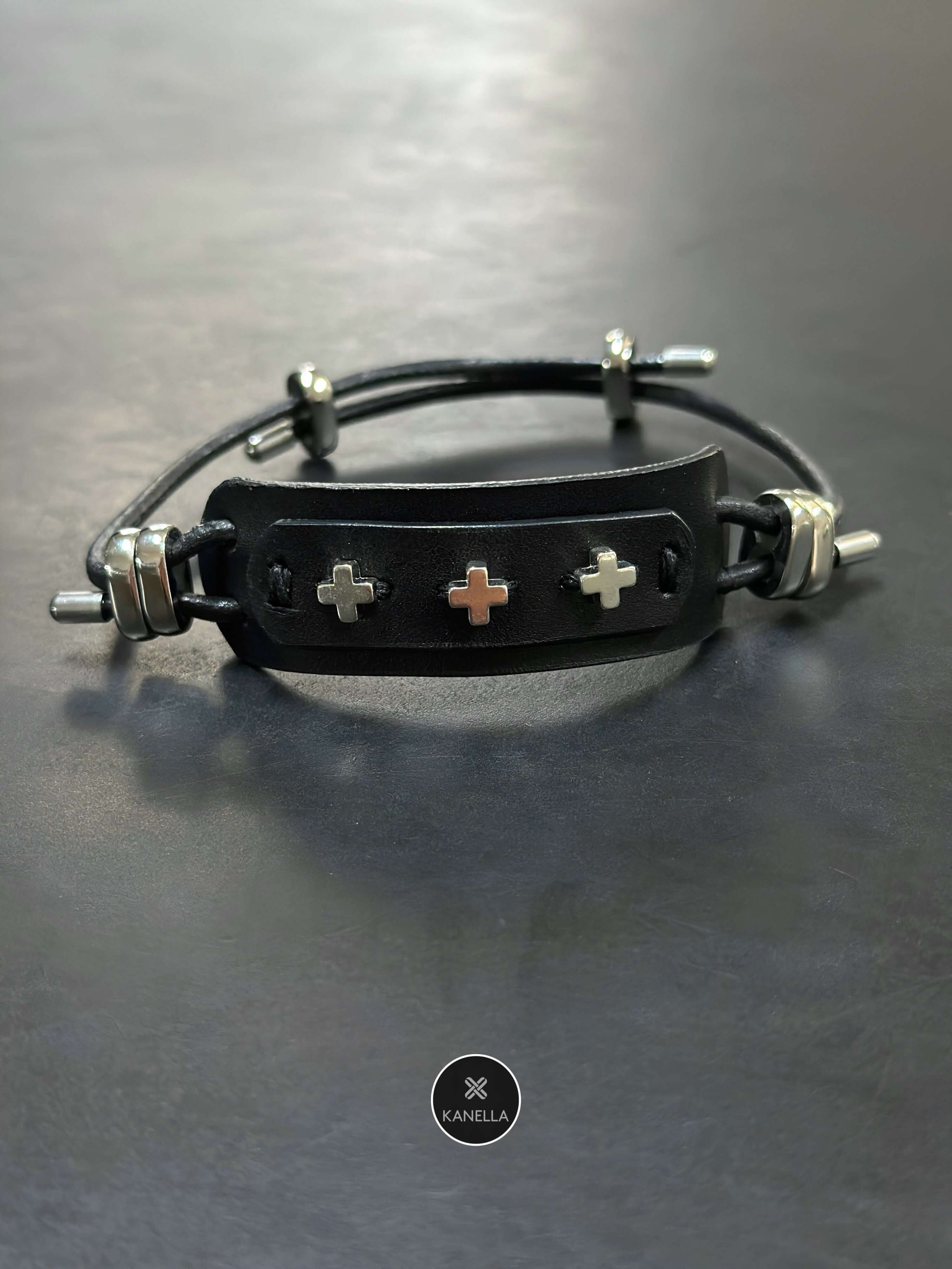Anemone leather bracelet - Kanella Leather