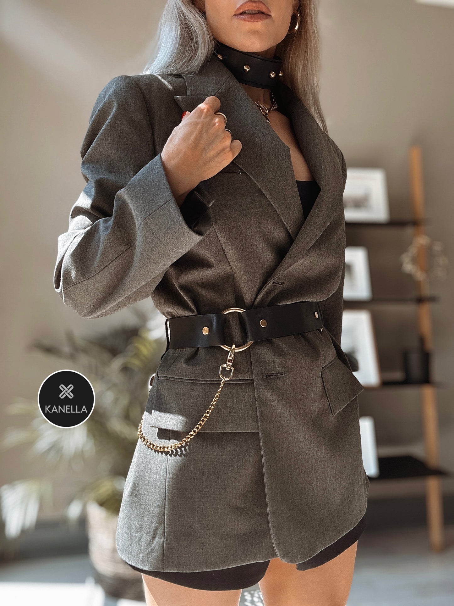 Alkestis Leather Waist Belt - Kanella Leather