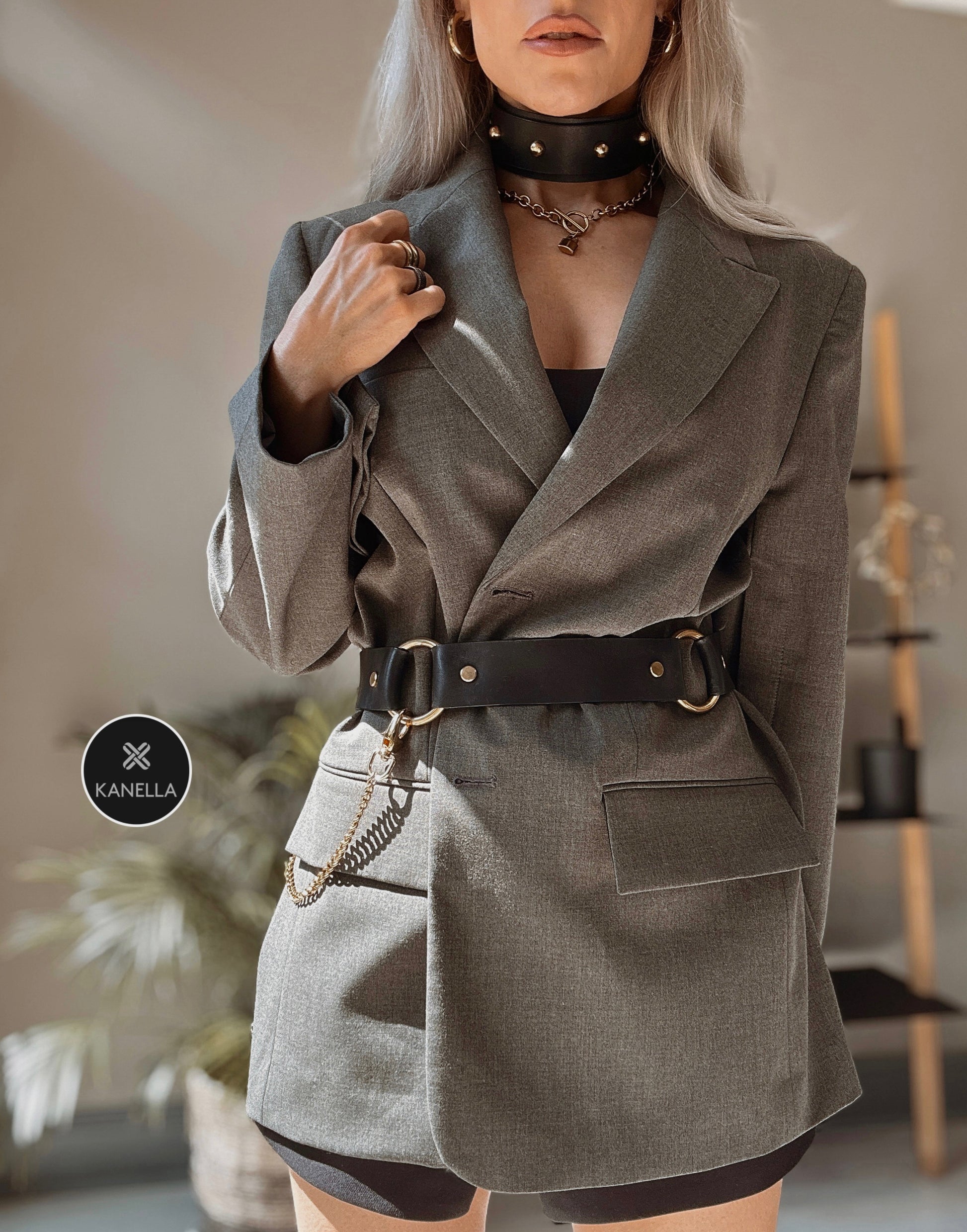 Alkestis Leather Waist Belt - Kanella Leather