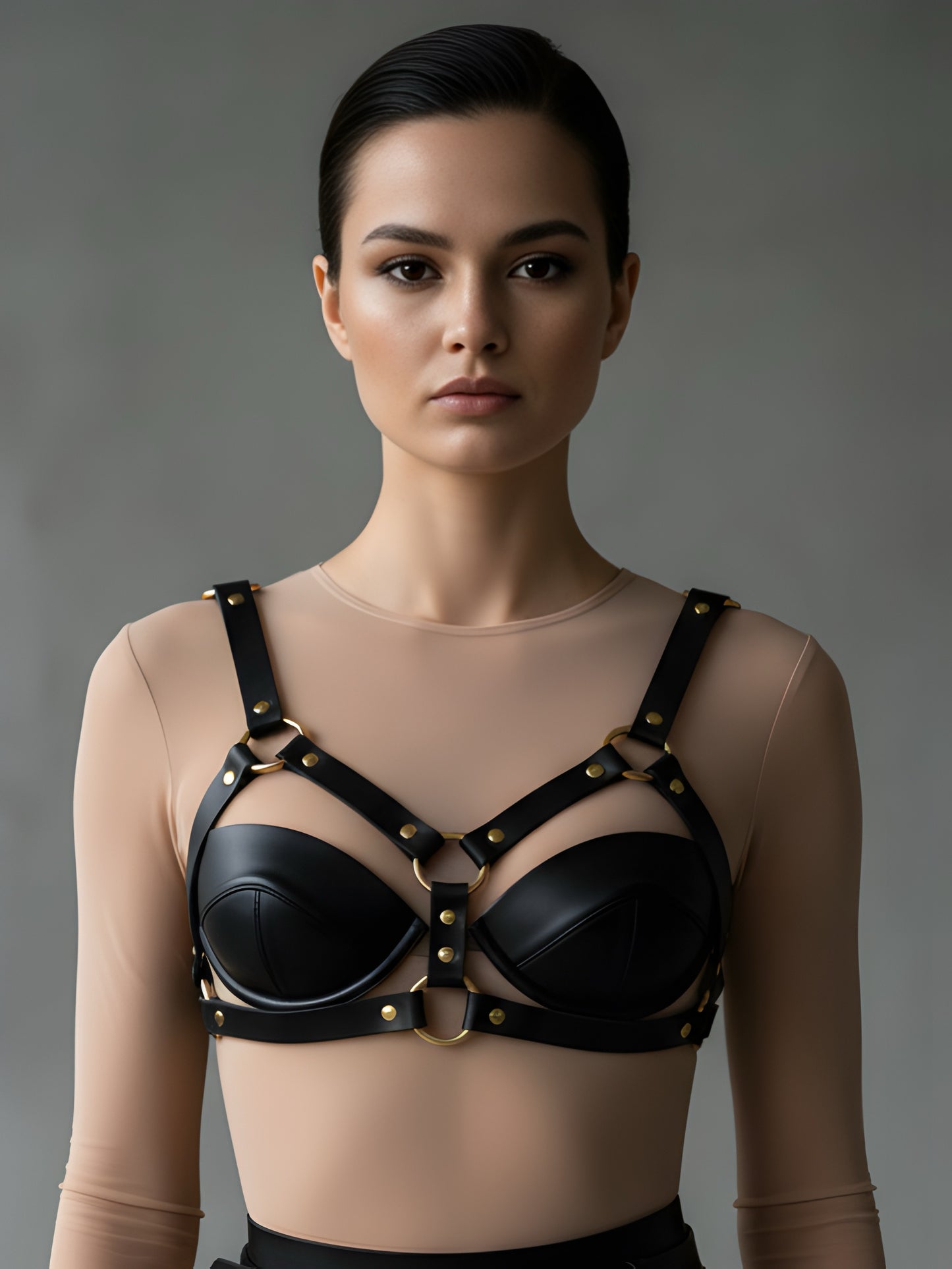 Angelia Leather Harness - Kanella Leather