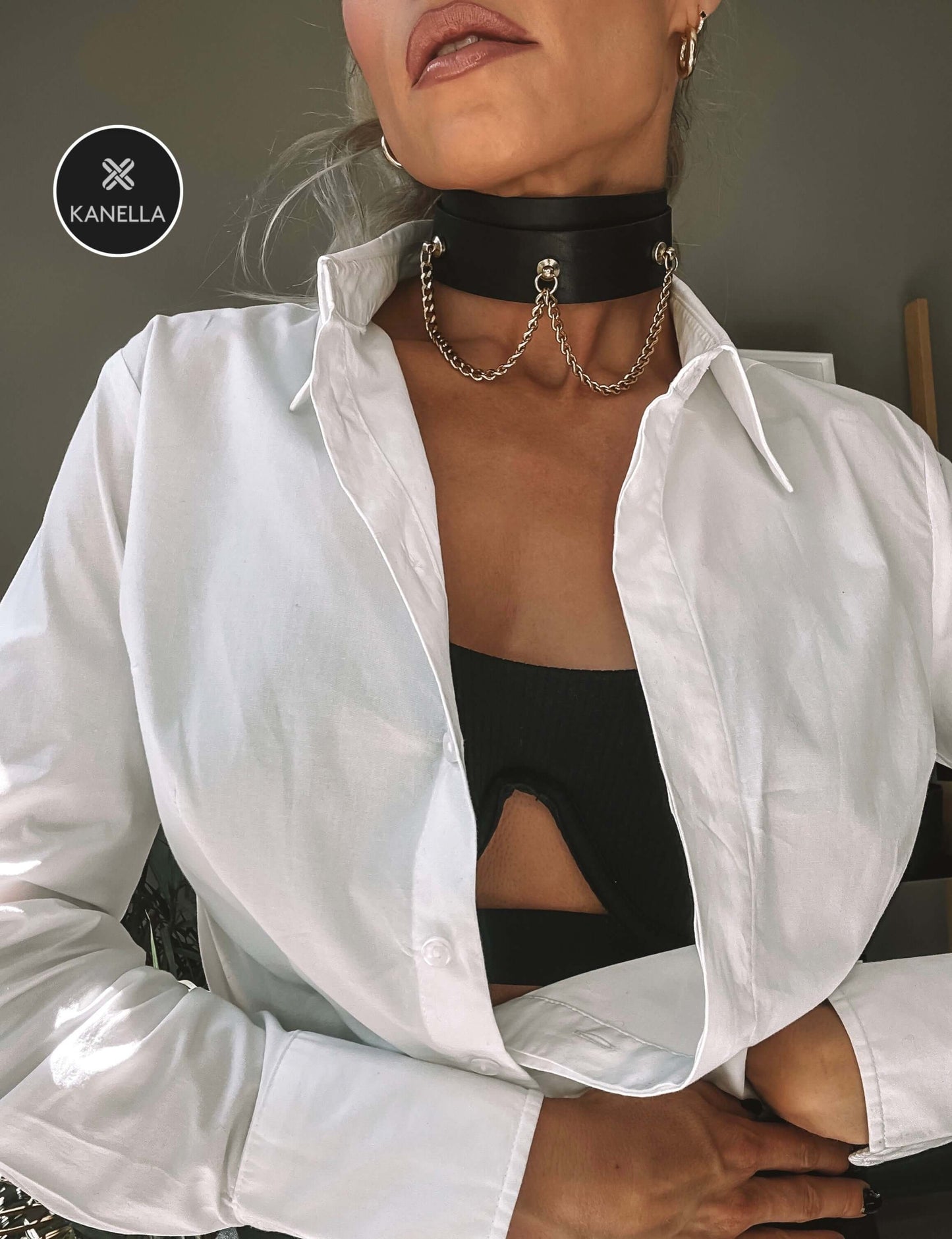 Callidora Choker - Kanella Leather
