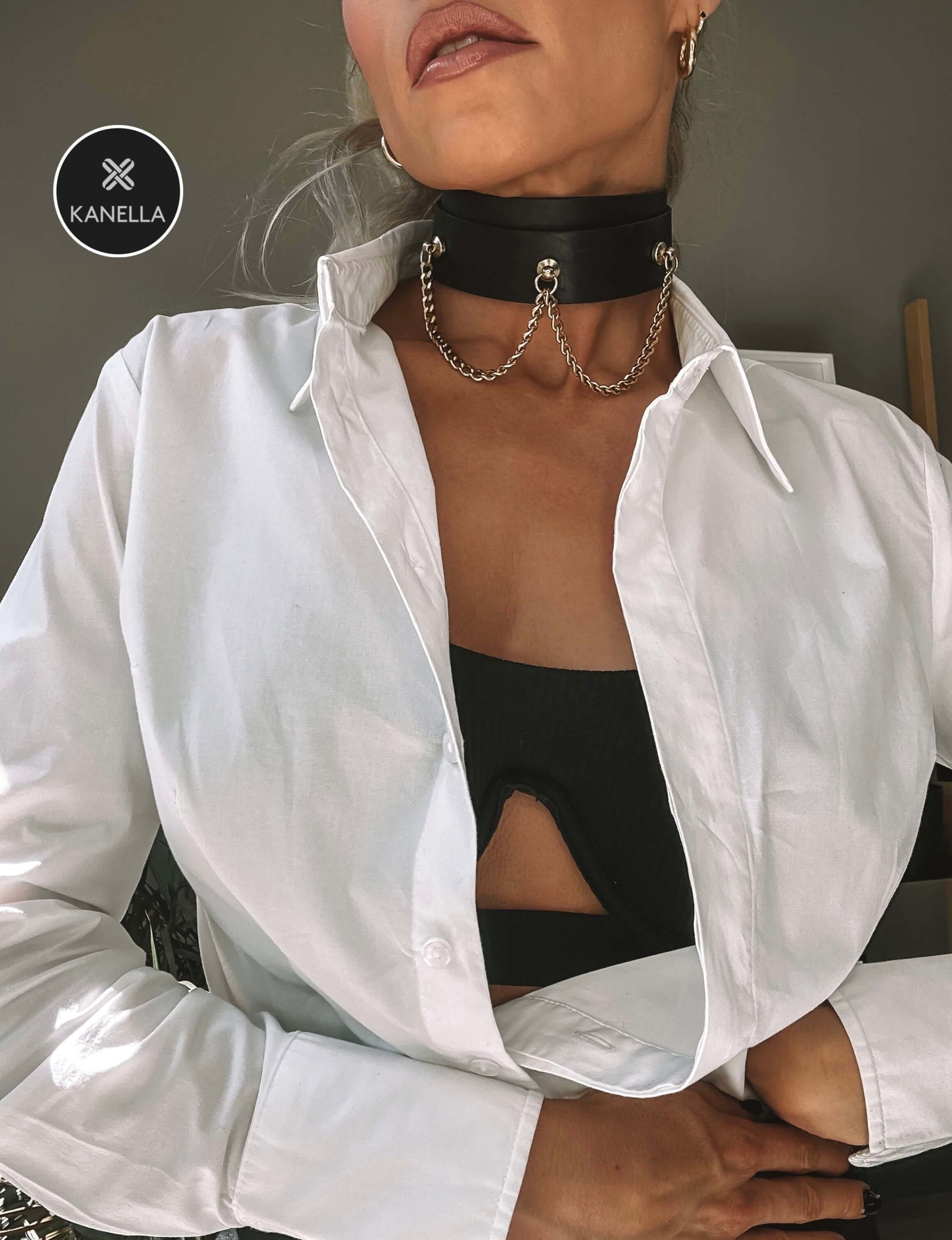 Callidora Choker - Kanella Leather
