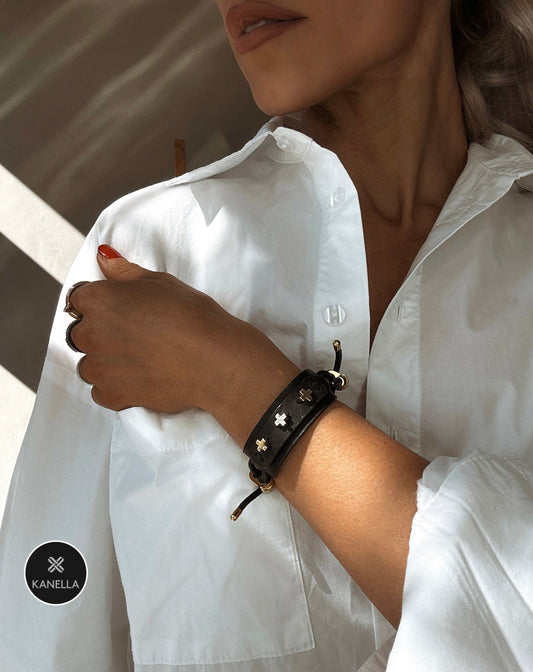 Anemone Bracelet - Kanella Leather