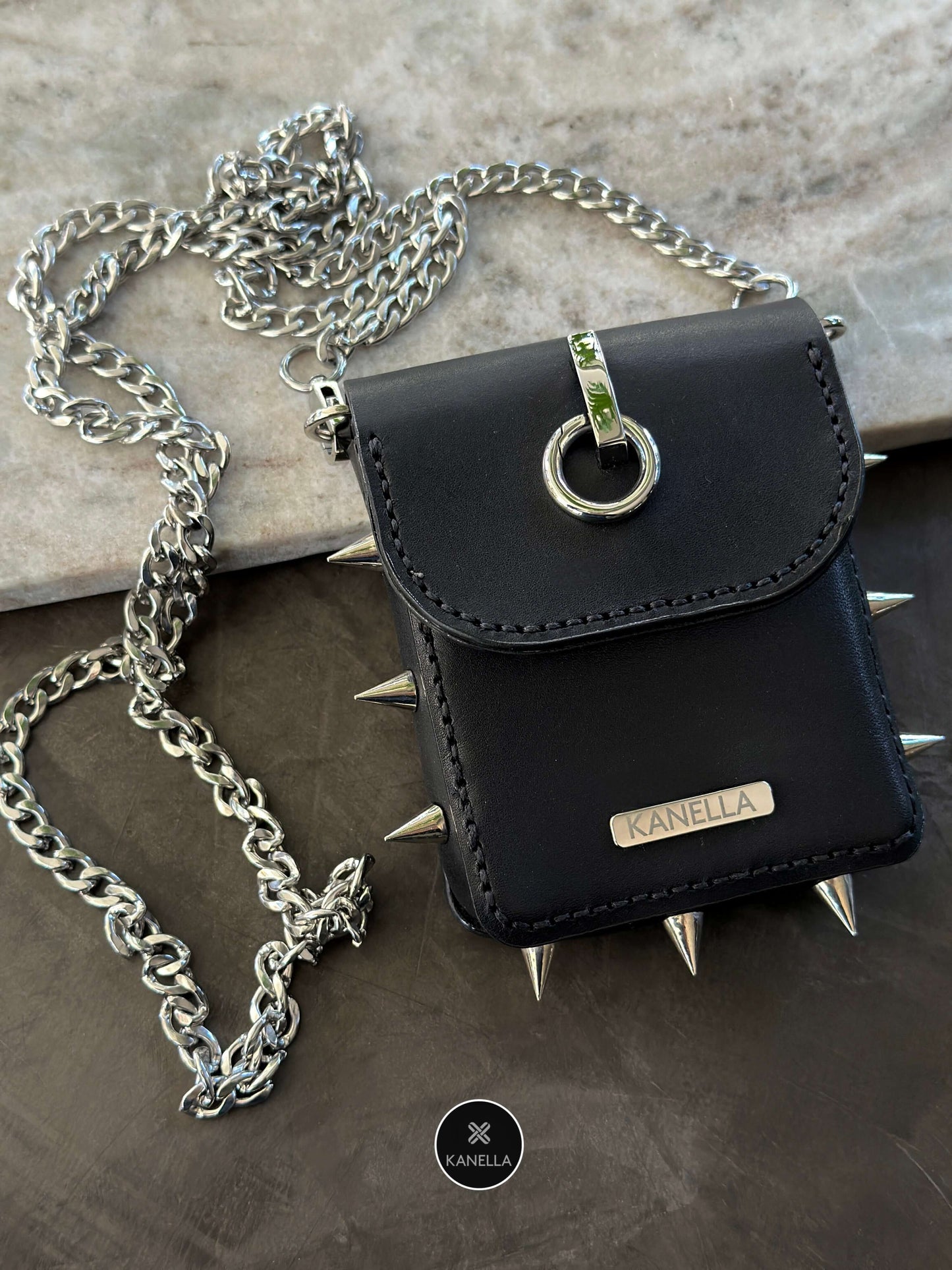Dione Leather Crossbody Coin Purse