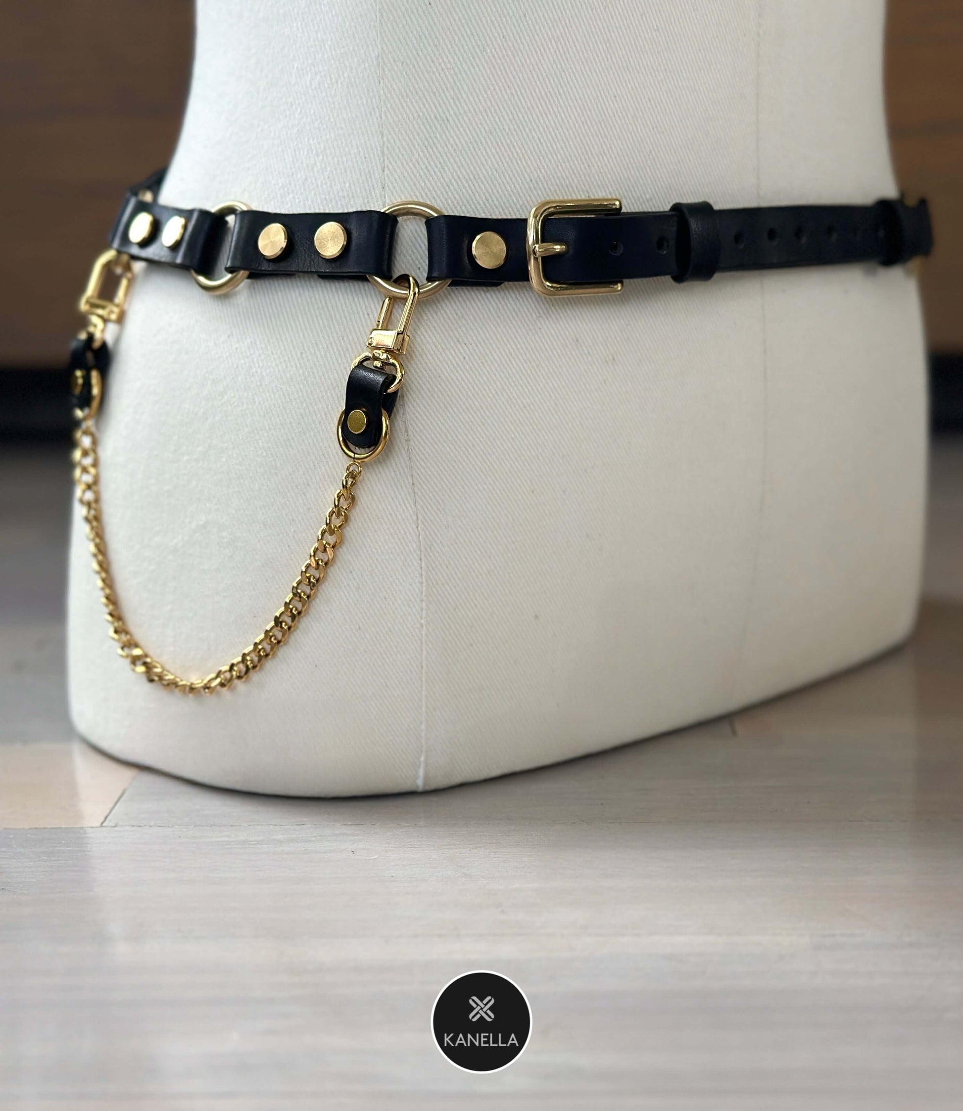Alexis leather belt - kanella leather 