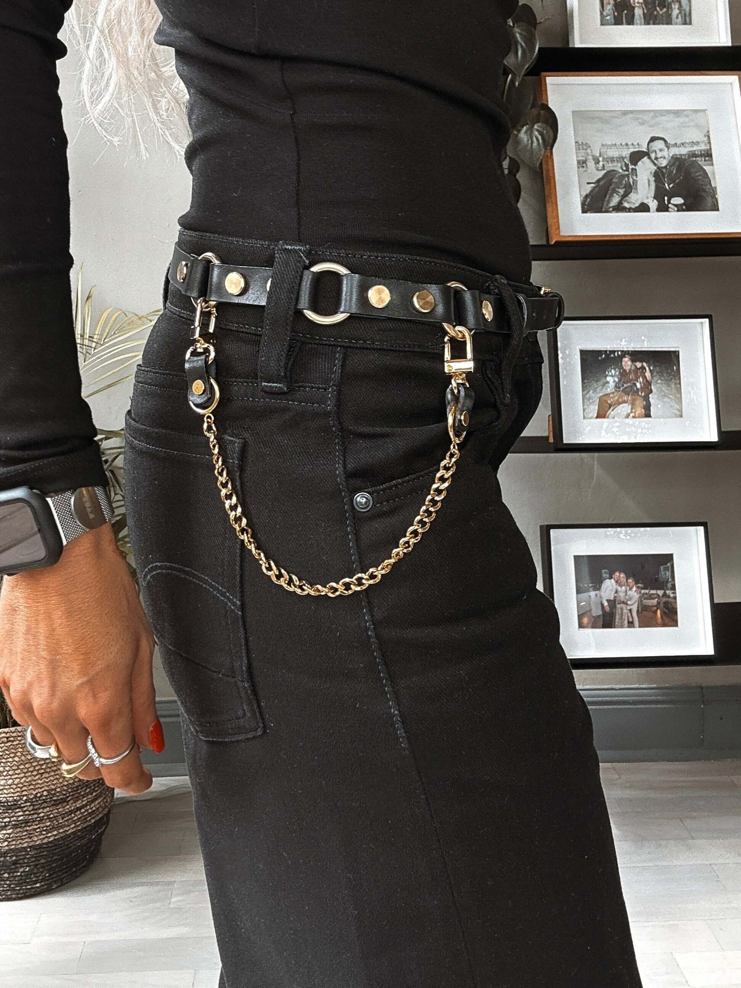 Alexis leather belt - kanella leather 