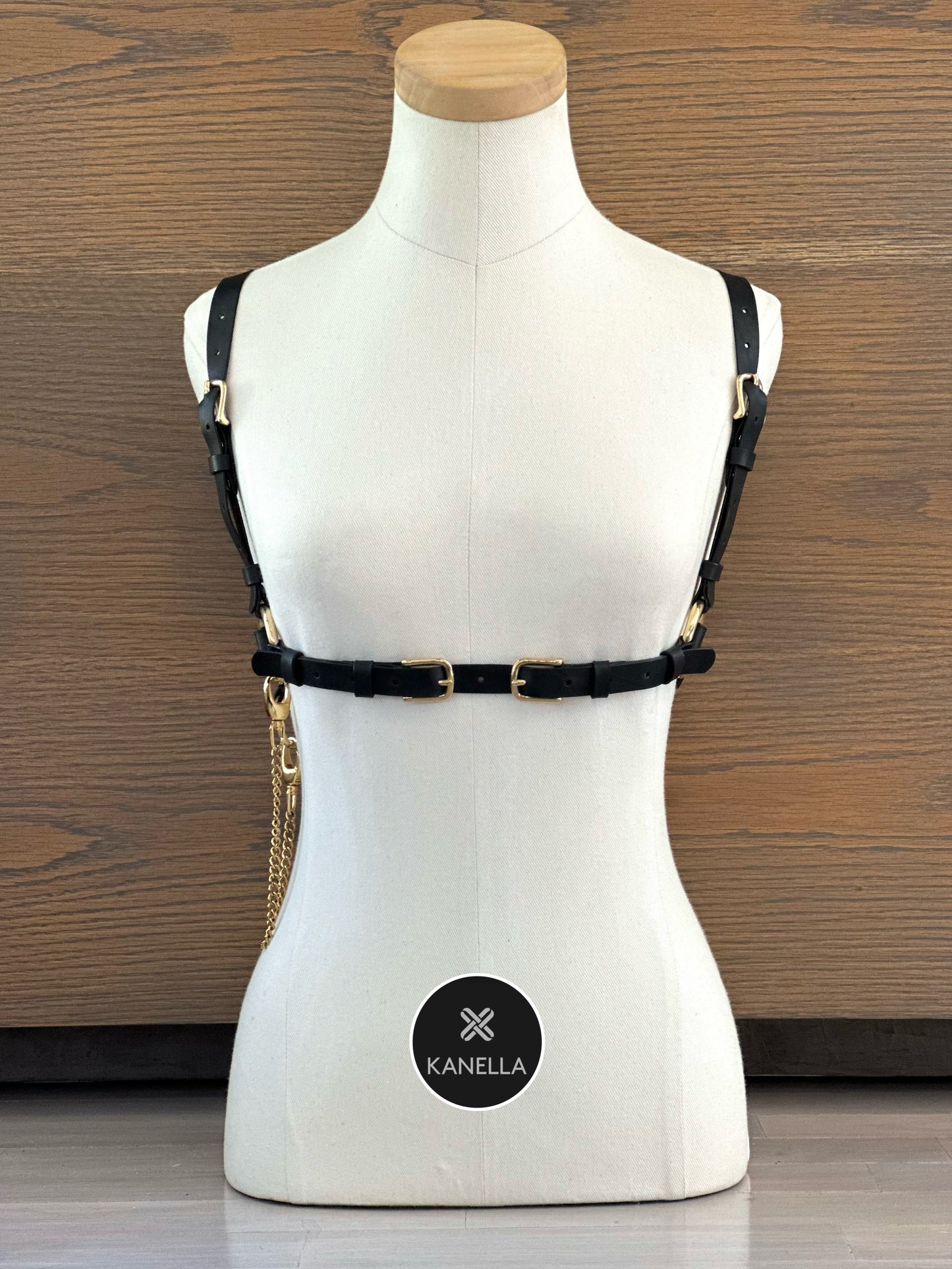 Ambrosia Bijou Chest Harness - Kanella Leather