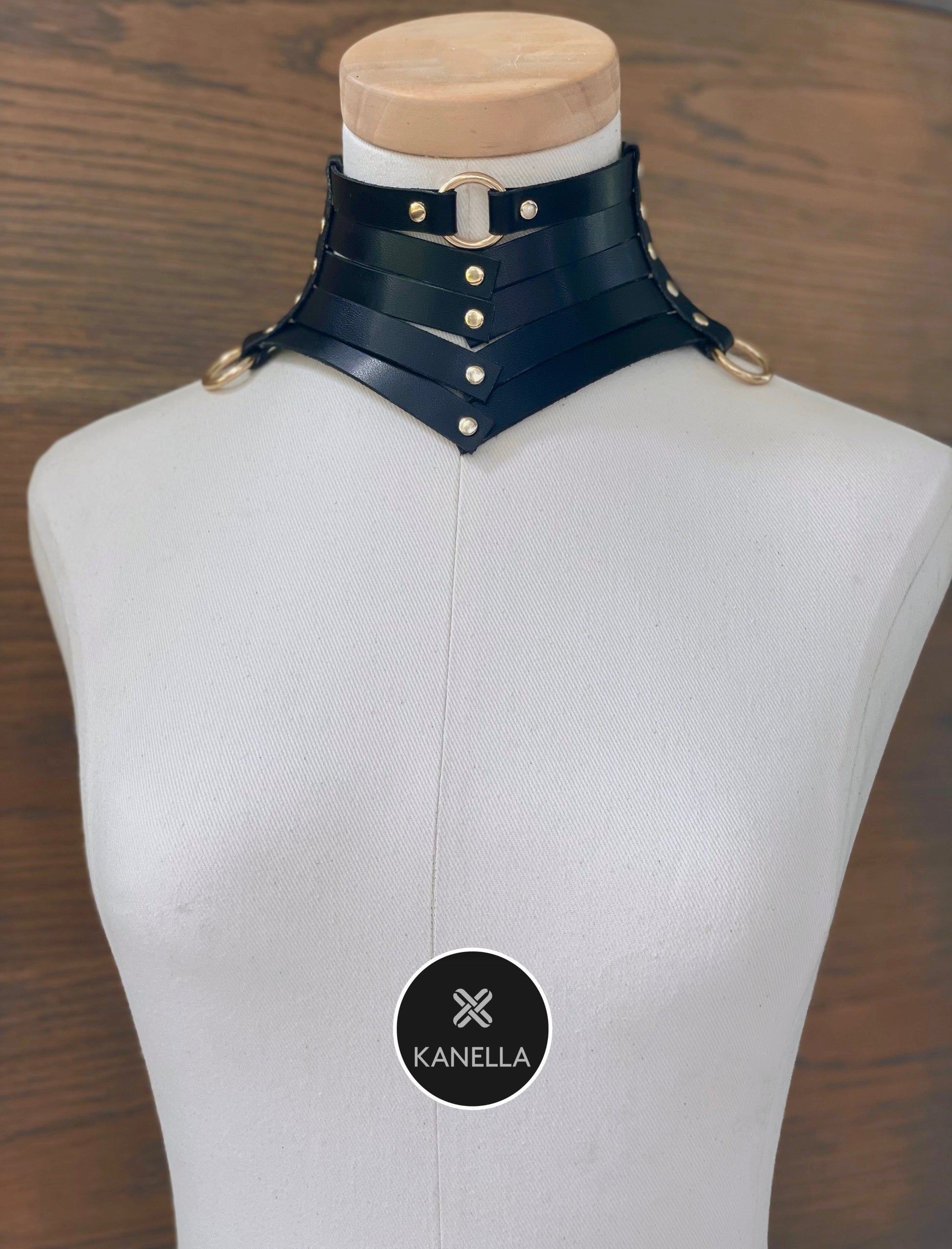Persephone Choker - Kanella Leather